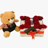 Lindt Chocolate and Rose Box