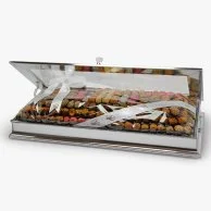 Long Silver Date Tray by Palmeera - Large