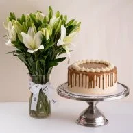 Lotus Cake & Lilies Bundle by Sugar Daddy's Bakery