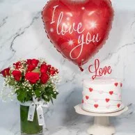 مجموعة كيك الحب والورد الأحمر من سيكريتس
