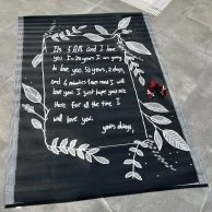 Love Limited Edition Picnic Carpet Black by Sauce