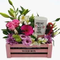 Love Mom Flowers & Mug