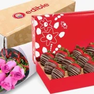 Lovely Swizzle Berries & Flowers Box by Edible Arrangements