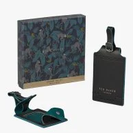 Luggage Tag set of 2 Black Brogue Monkian by Ted Baker