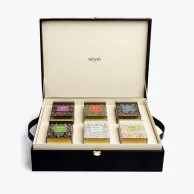 6 أنواع شاي داخل صندوق هدايا جلد فاخر