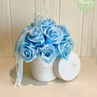 Luxury Long Life White Rose Box By Plaisir