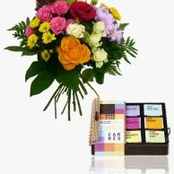 Carrés Chocolate & Flowers Gift Bundle