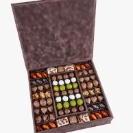 Maia Premium Chocolate Brown Leather Box
