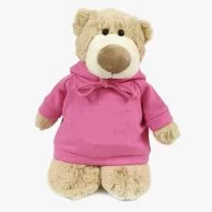Mascot Bear with Pink Hoodie 28cm by Fay Lawson
