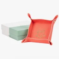 Mashallah Leather Catchall Tray with Gift Box By Silsal