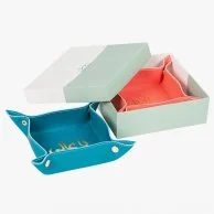 Mashallah Leather Catchall Tray with Gift Box By Silsal