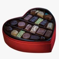 Medium Heart Shaped Chocolate Box by Jeff de Bruges