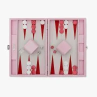 Medium Pink Lizard Backgammon Set By VIDO Backgammon