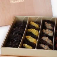 Medium Wooden Stuffed Date Box by Palmeera