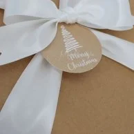 Merry Christmas Jute wrapped Chocolate Box