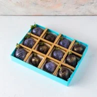 Metallic Chocolate-Covered Strawberries Box