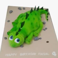 كيك عيد ميلاد شكل ديناصور صغير ثلاثي الأبعاد
