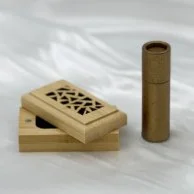 Mini Oud Incense Gift Set Light Wooden Burner by Chocolatier