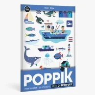 Mini Sticker Poster - Learning Colours - (Blue) by Poppik
