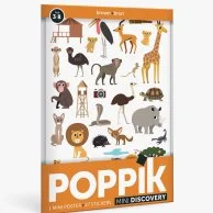 Mini Sticker Poster - Learning Colours - (Brown) By Poppik