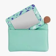 Mint and Purple Coin Purse by Yes Studio