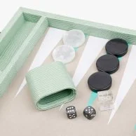 لعبة الطاولة كبيرة أخضر نعناعي من فيدو باكجامون
