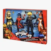Miraculous Heroez Gift set (Queen Bee/Ladybug/Cat Noir/Rena Rouge) Doll 