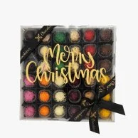 Mixed Acryic Christmas Chocolate Gift Box 72 pcs by Chocolatier