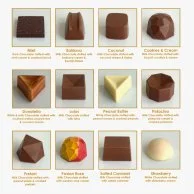 علبة شوكولاتة أكريليك مشكلة الكريسماس 72 قطعة من شوكولاتيير