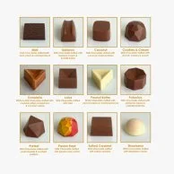 صندوق هدايا التخرج من الأكريلك المختلط 72 قطعة من شوكولاتييه