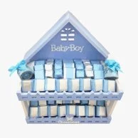 Mixed Chocolate Baby Boy Gift Basket by Chocolatier