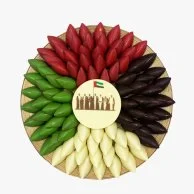 Mixed Chocolate UAE National Day Gift Tray 1 kg by Chocolatier