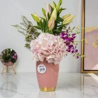 Mixed Pink Flower Arrangement