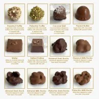 علبة هدايا شوكولاتة مشكلة خالية من السكر 1 كجم من شوكولاتييه