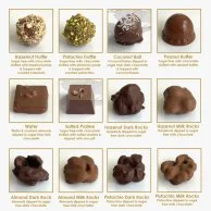 شوكولاتة مشكلة صغيرة خالية من السكر 12 قطعة من شوكولاتييه