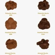 مزيج صخور خالي من السكر صغير 12 قطعة من شوكولاتيير