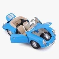 Model Car 1961 Porsche 356B Cabriolet Convertible Blue Die-cast Car