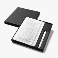 Moleskine Classic Large Notebook & Go Pen Set (White)