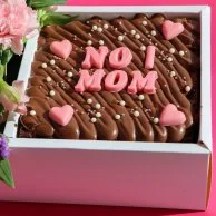 Mother's Day Brownie & Bouquet Gift Box by Oh Fudge
