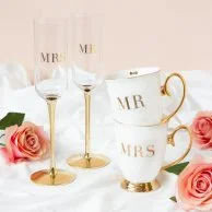 Mr & Mrs Mug Set - Set of 2 By Cristina Re