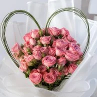 Mr & Mrs Pink Rose Bouquet Bundle