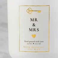 Mr & Mrs' Gift Candle By Joi Gifts