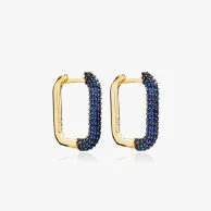 Blue Beaded Earring by NAFEES