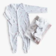 Newborn Romper, Blanket and Lovey Set -Pink  By Fofinha