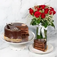 Nutella Cake & Red Roses Bundle by Secrets