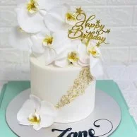 Orchid Cake by Celebrating Life Bakery