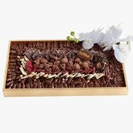 Orchid Chocolates and Nuts Tray