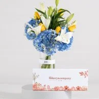 Oriental Scents Flower Arrangement & Premium Truffles by Bakery & Company Bundle