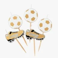 Party Champions Football Candles 5pc Pack by Talking Tables