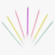 Pastel Candles, 10Cm, (16Pk) by Talking Tables